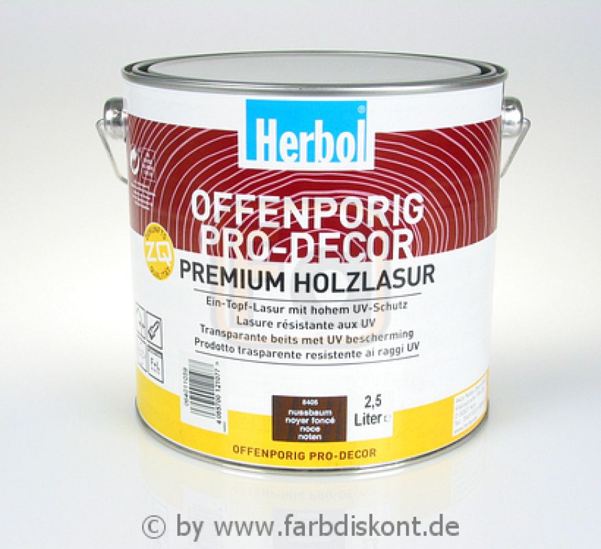 Herbol Offenporig Pro-Decor 2.5 ltr -Alle Töne- - farbdiskont.org