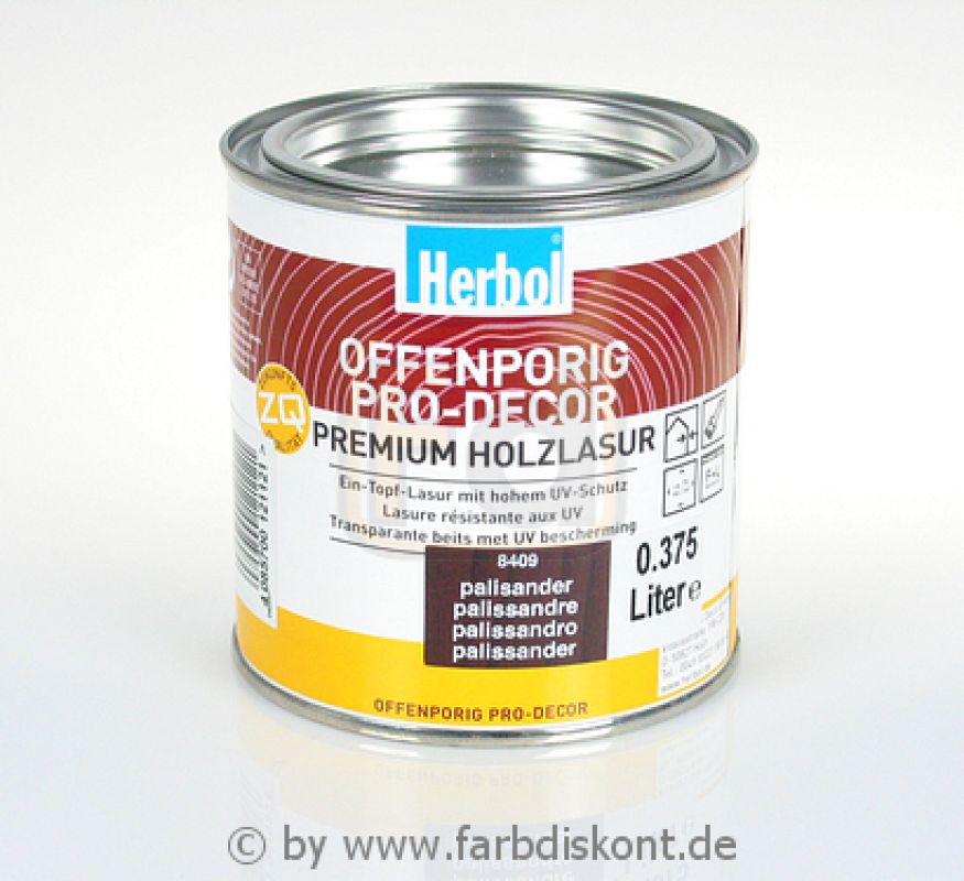 Herbol Offenporig Pro-Decor 0.375 ltr -Alle Töne- - farbdiskont.org